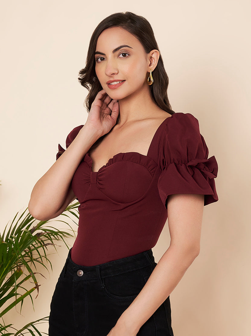 Ruby Bow Top