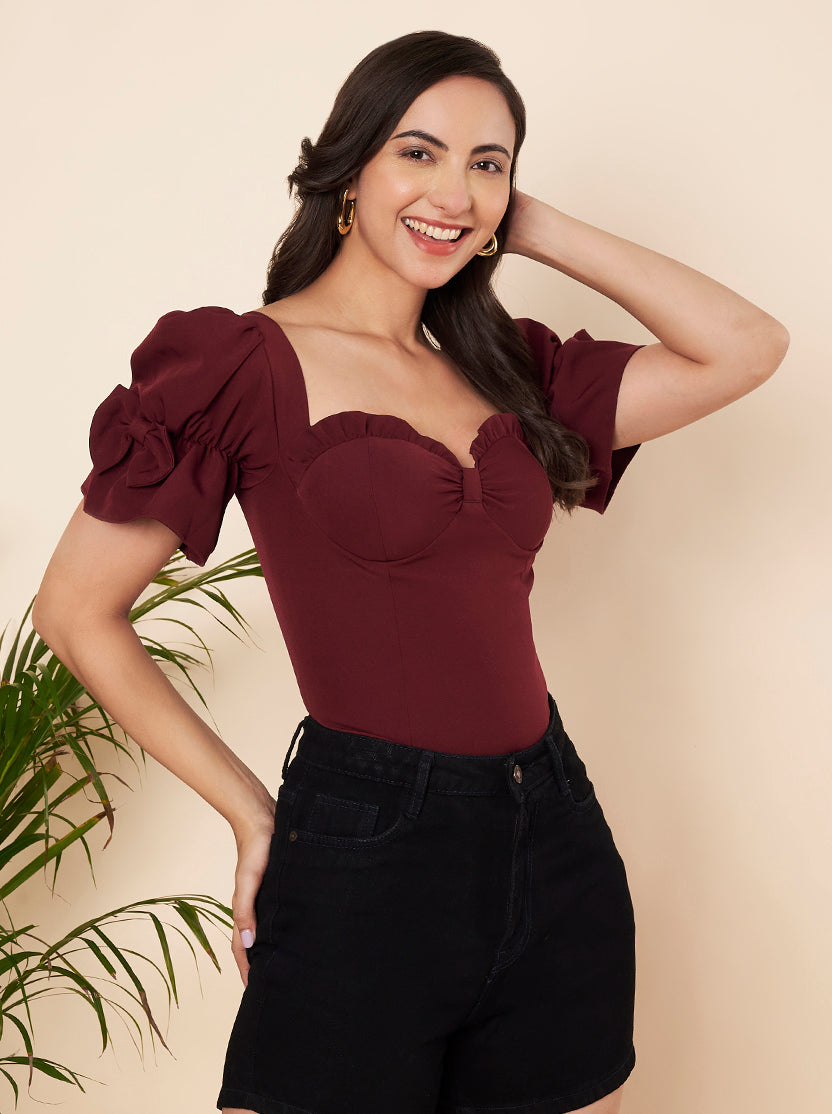 Ruby Bow Top