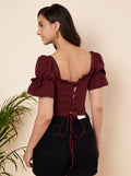 Ruby Bow Top