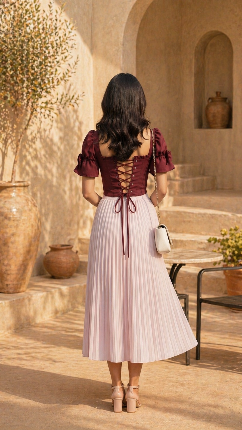 Ruby Bow Top