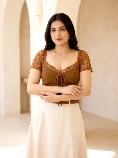 Mocha Whisper Top